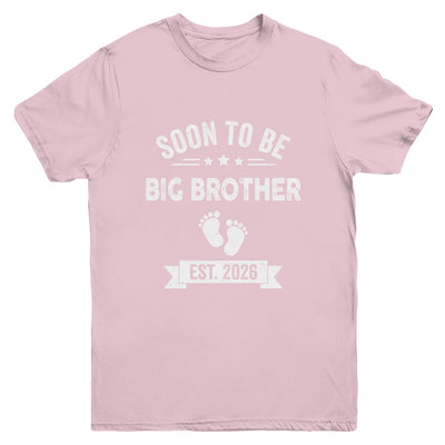 Soon To Be Big Brother 2026 New First Time Brother Youth Shirt | teecentury