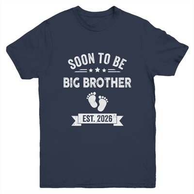 Soon To Be Big Brother 2026 New First Time Brother Youth Shirt | teecentury