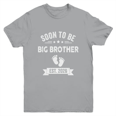 Soon To Be Big Brother 2026 New First Time Brother Youth Shirt | teecentury