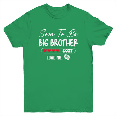 Soon To Be Big Brother 2027 Loading Promoted To Brother Est 2027 Youth Shirt | teecentury