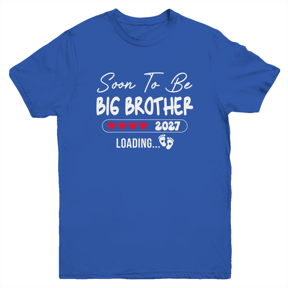 Soon To Be Big Brother 2027 Loading Promoted To Brother Est 2027 Youth Shirt | teecentury