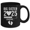 Soon To Be Big Sister 2025 Pregnancy Announcement Loading Mug | teecentury