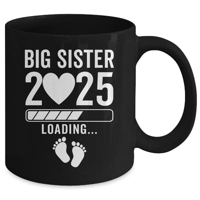 Soon To Be Big Sister 2025 Pregnancy Announcement Loading Mug | teecentury