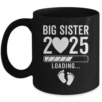 Soon To Be Big Sister 2025 Pregnancy Announcement Loading Mug | teecentury