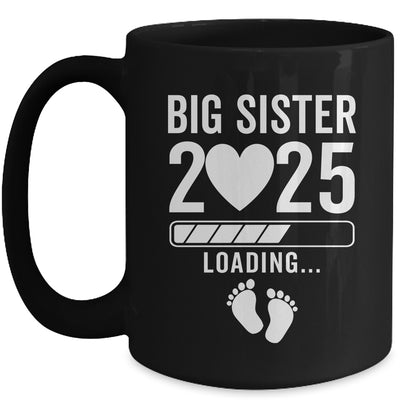 Soon To Be Big Sister 2025 Pregnancy Announcement Loading Mug | teecentury