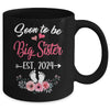 Soon To Be Big Sister Est 2024 New First Time Sister Mug | teecentury