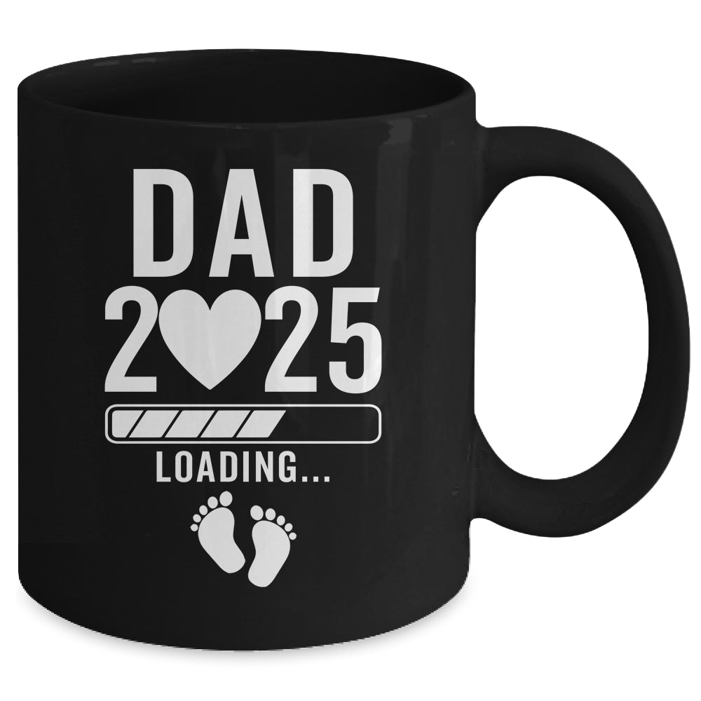 Soon To Be Dad 2025 Pregnancy Announcement Loading Mug | teecentury