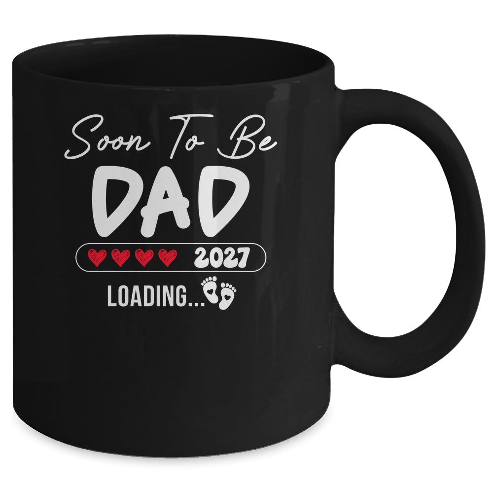 Soon To Be Dad 2027 Loading Promoted To Dad Est 2027 Mug | teecentury