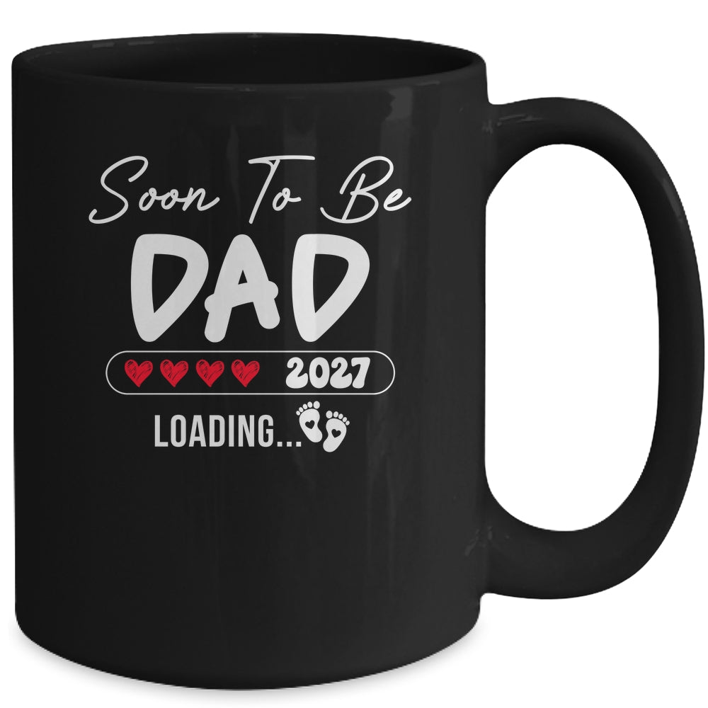 Soon To Be Dad 2027 Loading Promoted To Dad Est 2027 Mug | teecentury