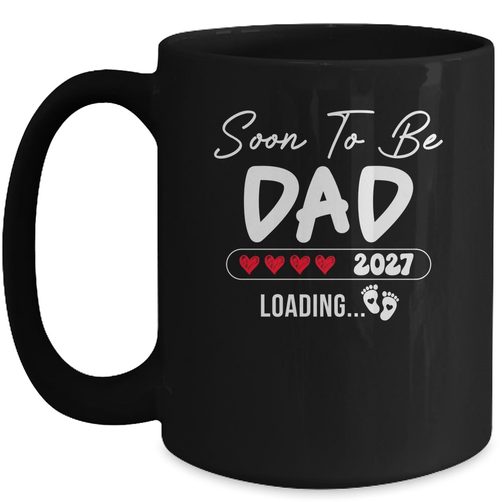 Soon To Be Dad 2027 Loading Promoted To Dad Est 2027 Mug | teecentury