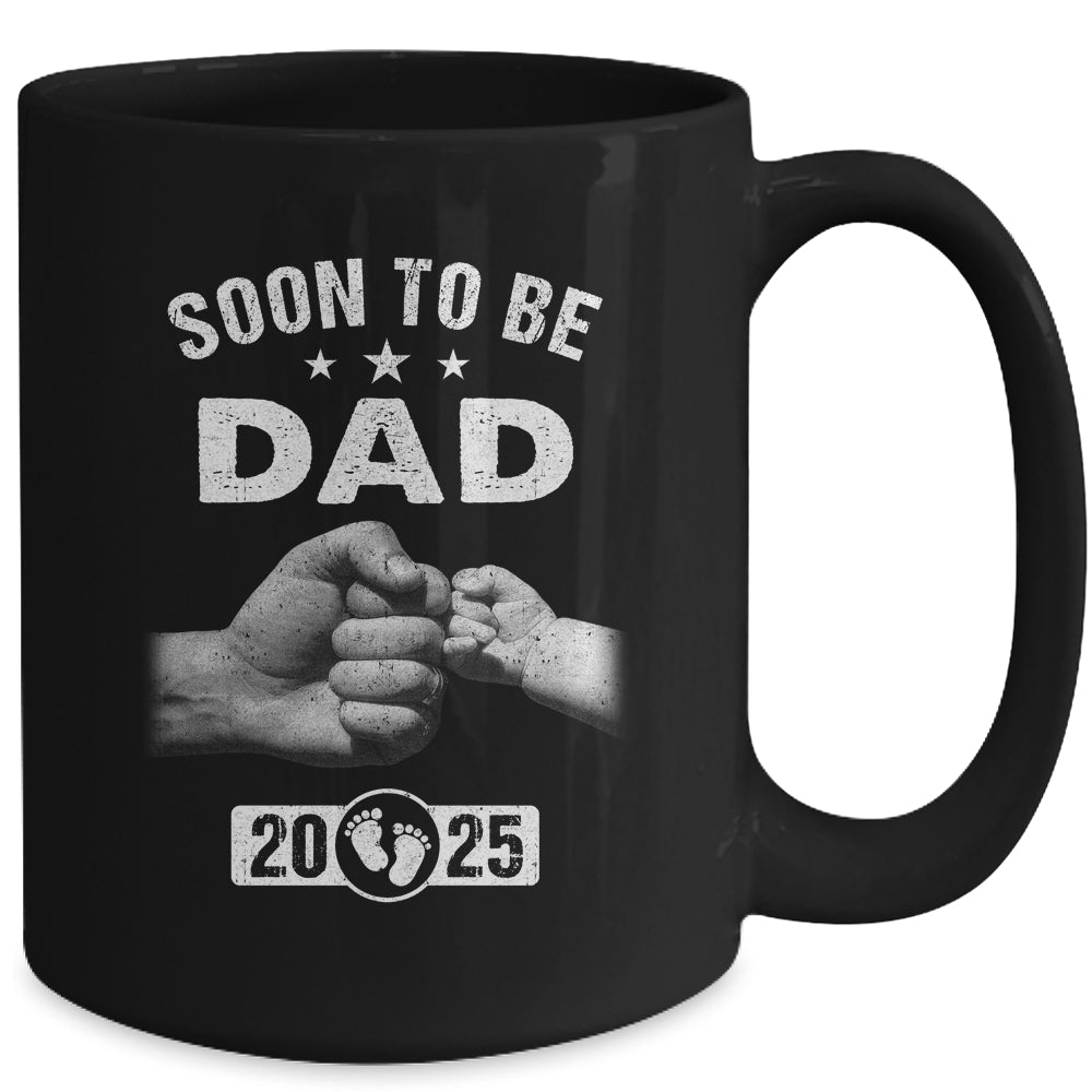 Soon To Be Dad Est 2025 Fathers Day First Time New Daddy Mug | teecentury