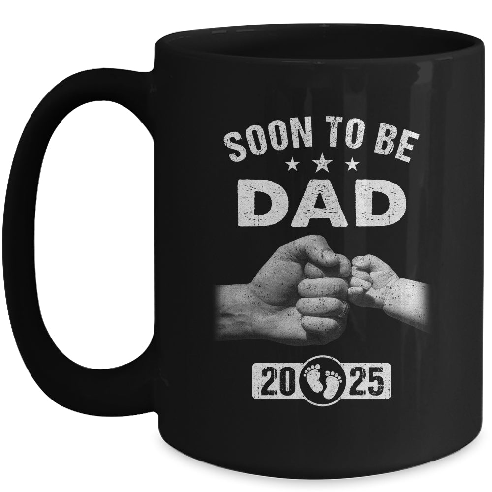 Soon To Be Dad Est 2025 Fathers Day First Time New Daddy Mug | teecentury