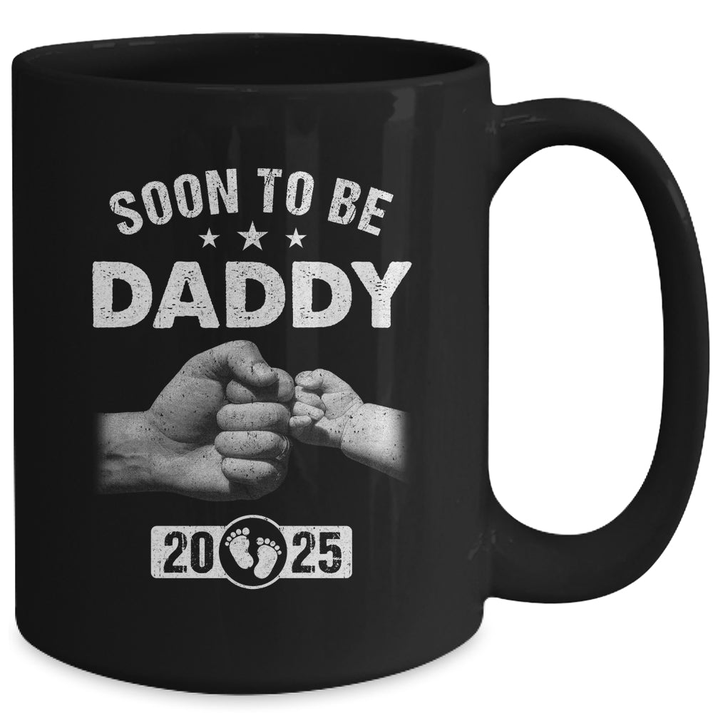 Soon To Be Daddy Est 2025 Fathers Day First Time New Dad Mug | teecentury