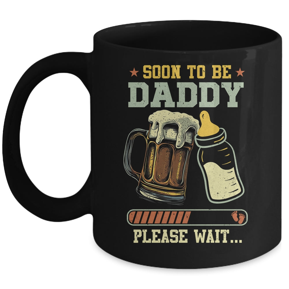 Soon To Be Daddy Est 2025 Pregnancy Announcement Loading Mug | teecentury