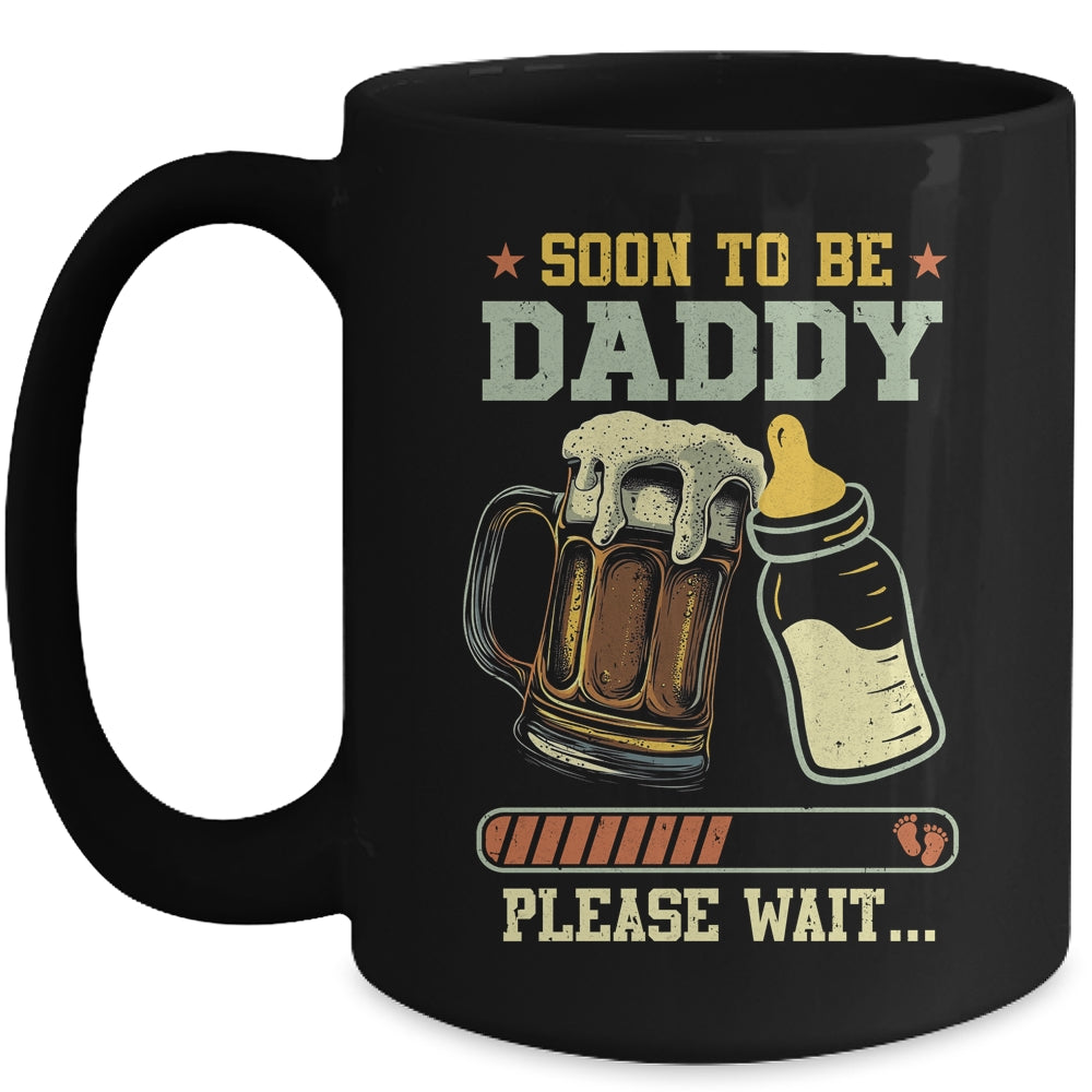 Soon To Be Daddy Est 2025 Pregnancy Announcement Loading Mug | teecentury
