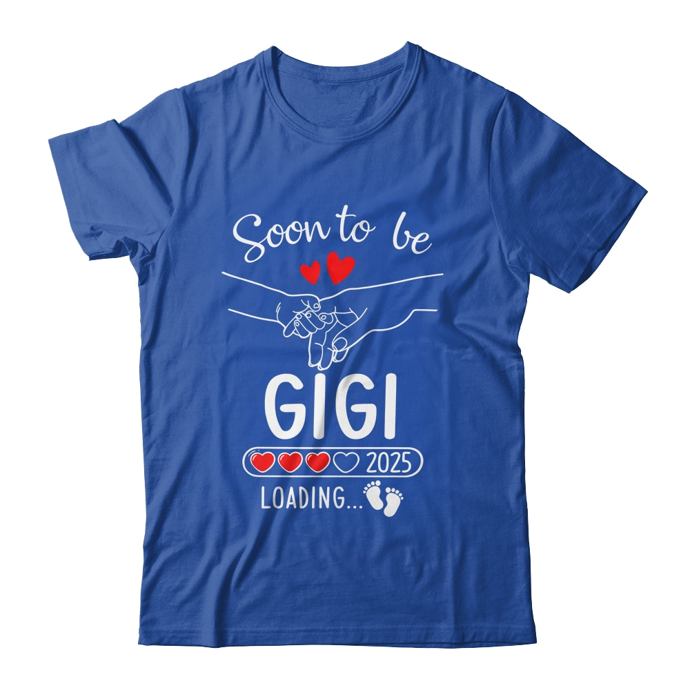 Soon To Be Gigi 2025 Loading Pregnancy Announcement Gigi Shirt & Tank Top | teecentury