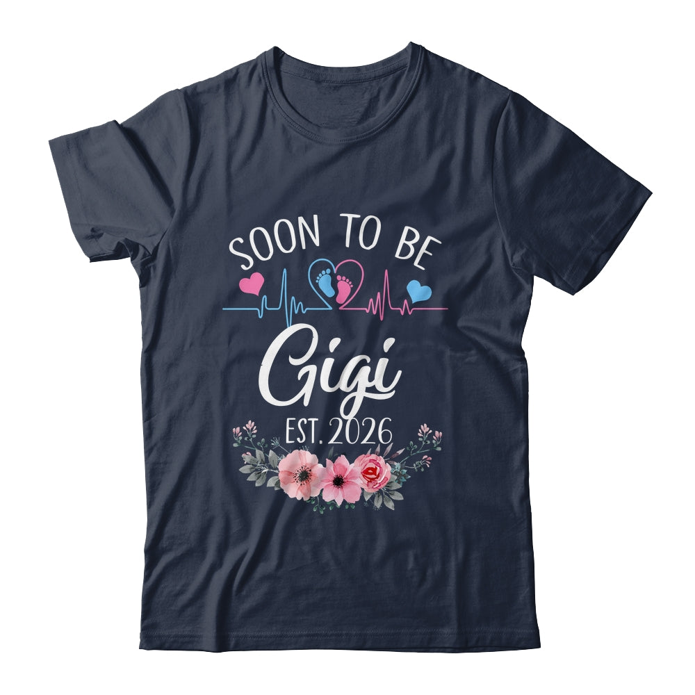 Soon To Be Gigi 2026 First Time Pregnancy Announcement Shirt & Tank Top | teecentury