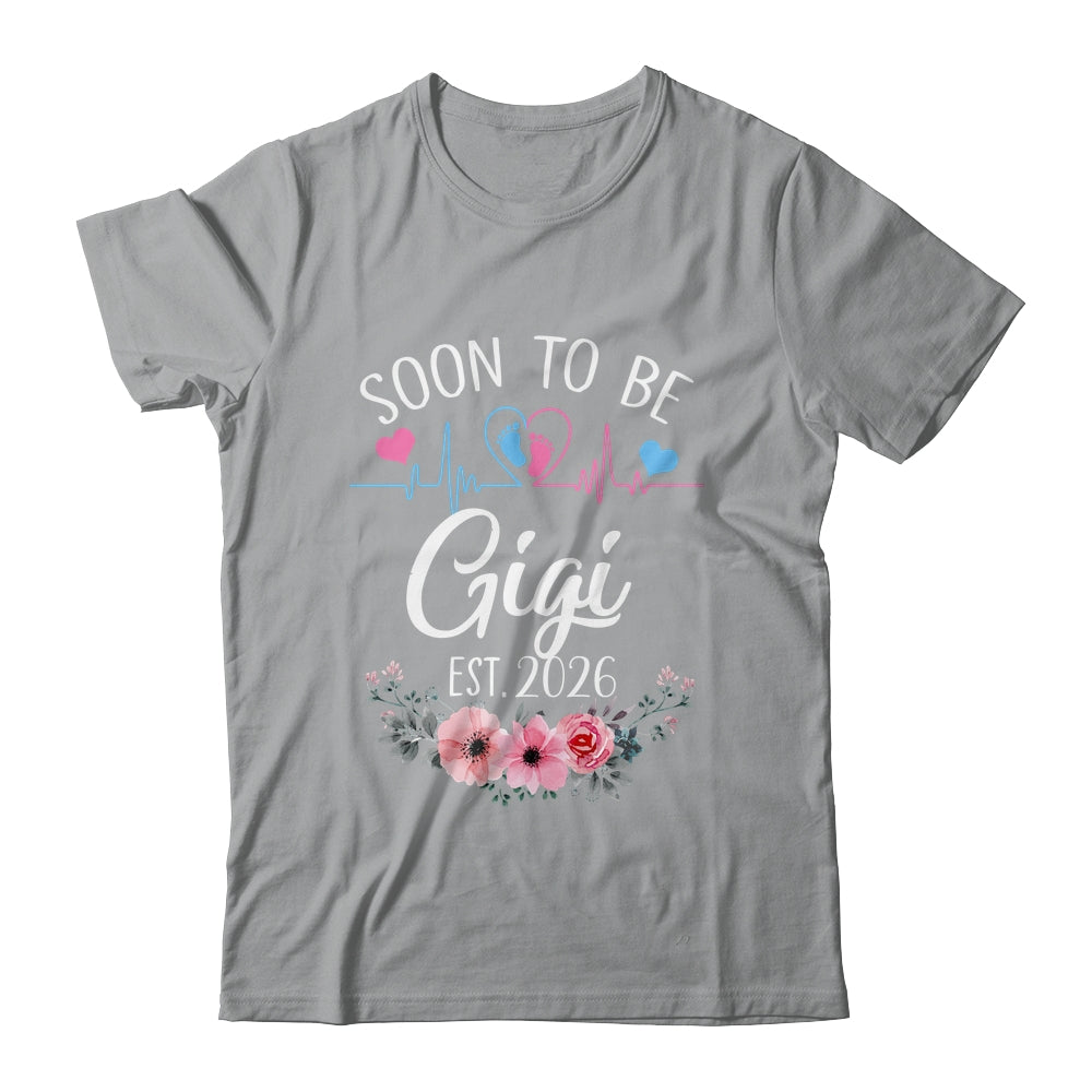 Soon To Be Gigi 2026 First Time Pregnancy Announcement Shirt & Tank Top | teecentury