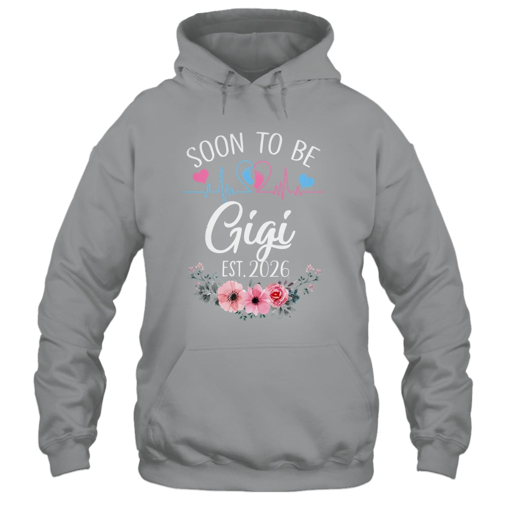 Soon To Be Gigi 2026 First Time Pregnancy Announcement Shirt & Tank Top | teecentury
