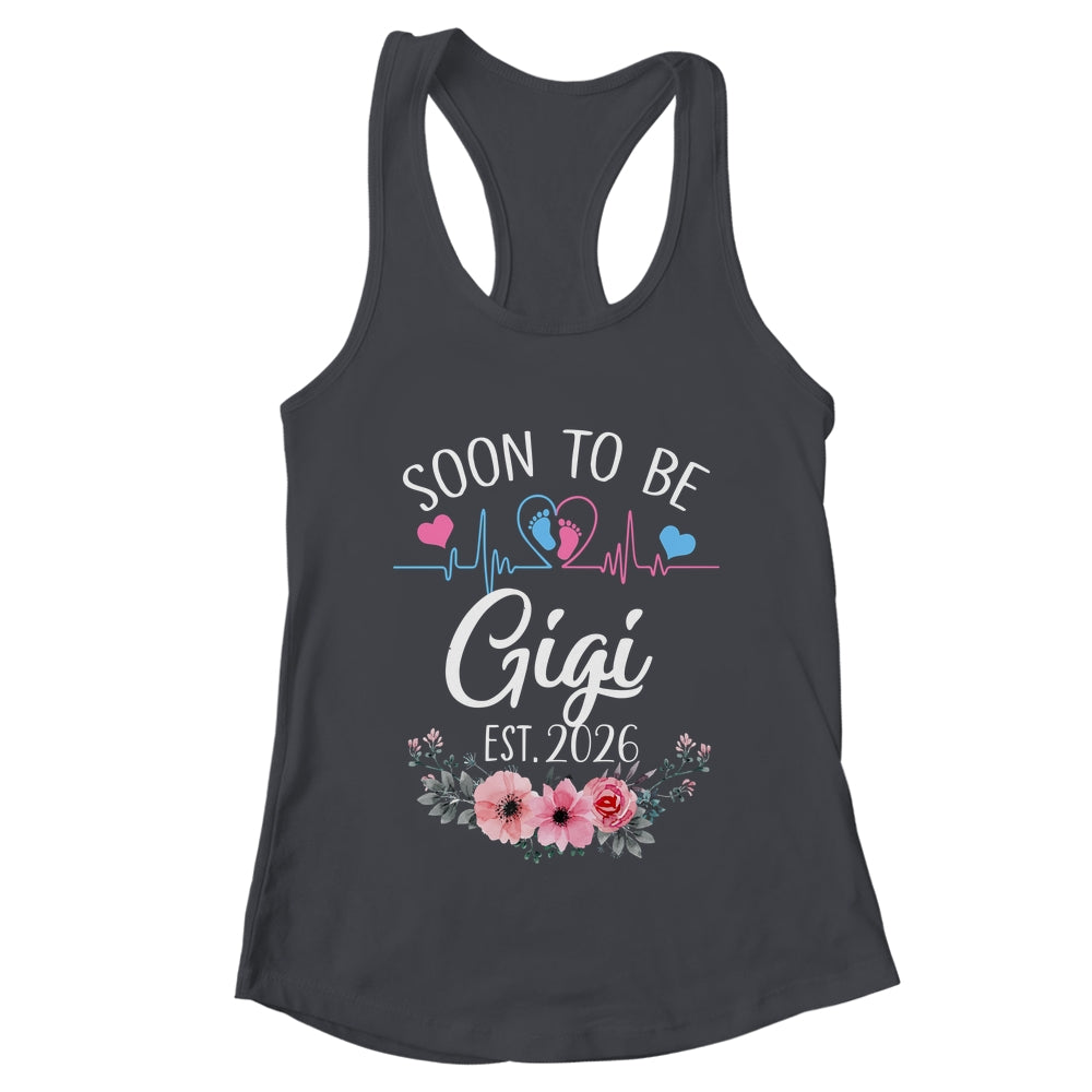 Soon To Be Gigi 2026 First Time Pregnancy Announcement Shirt & Tank Top | teecentury