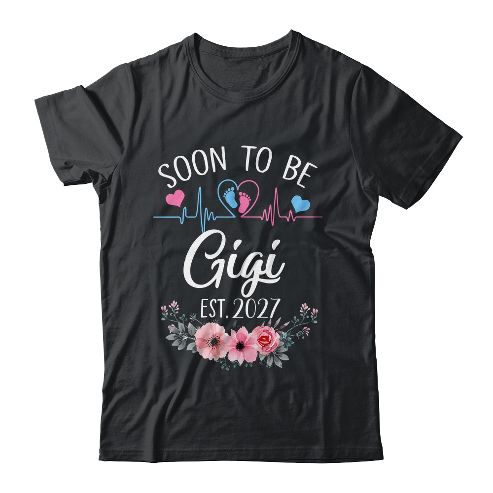 Soon To Be Gigi 2027 First Time Pregnancy Announcement Shirt & Tank Top | teecentury