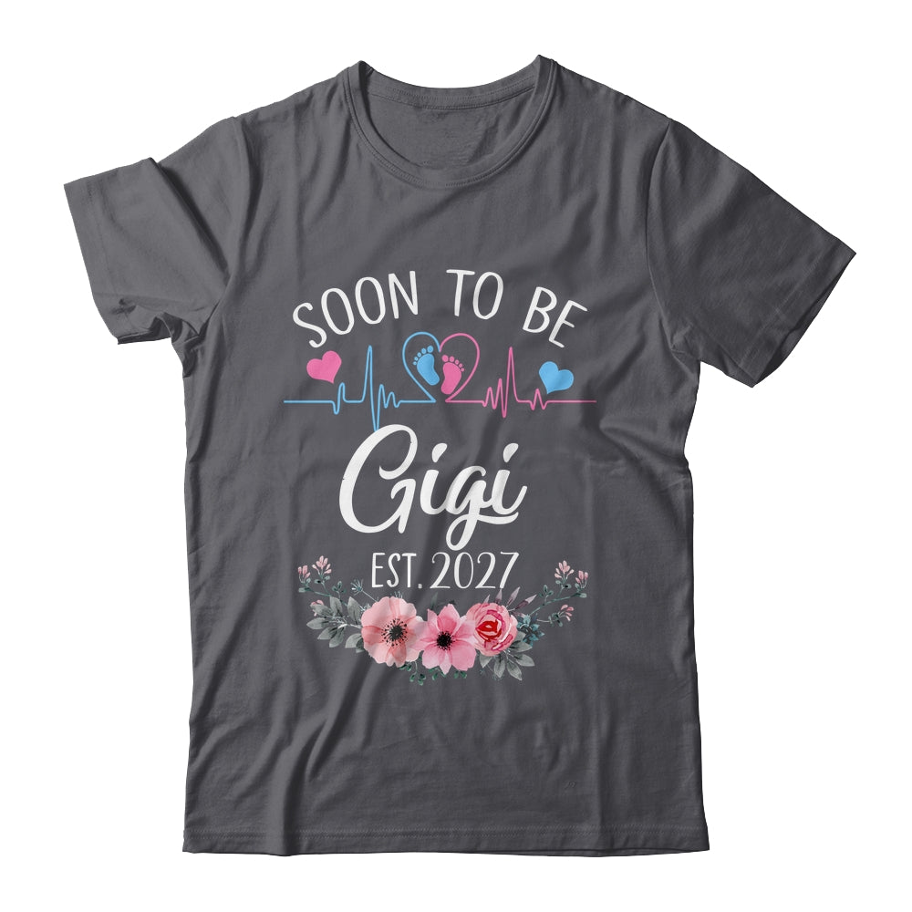 Soon To Be Gigi 2027 First Time Pregnancy Announcement Shirt & Tank Top | teecentury