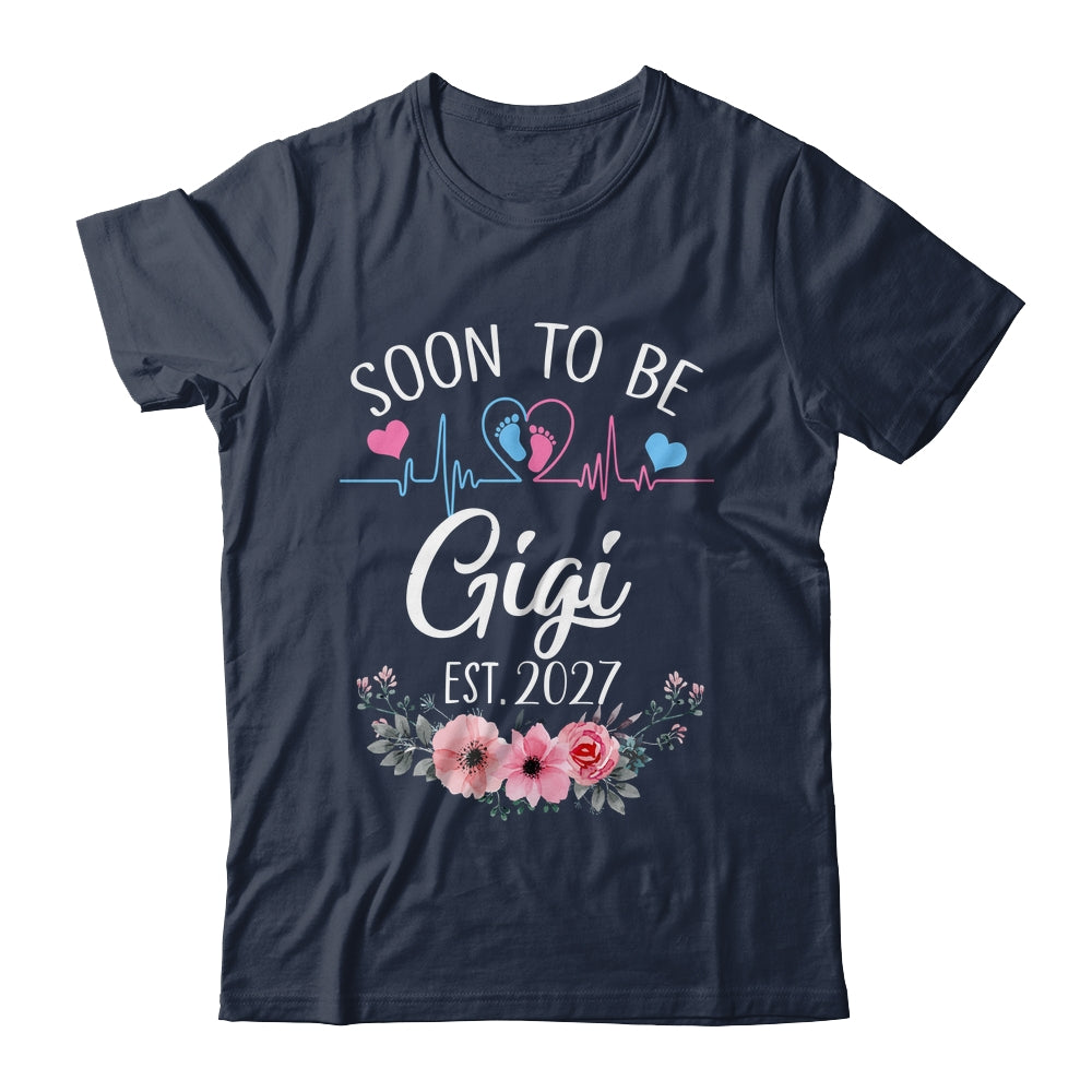Soon To Be Gigi 2027 First Time Pregnancy Announcement Shirt & Tank Top | teecentury
