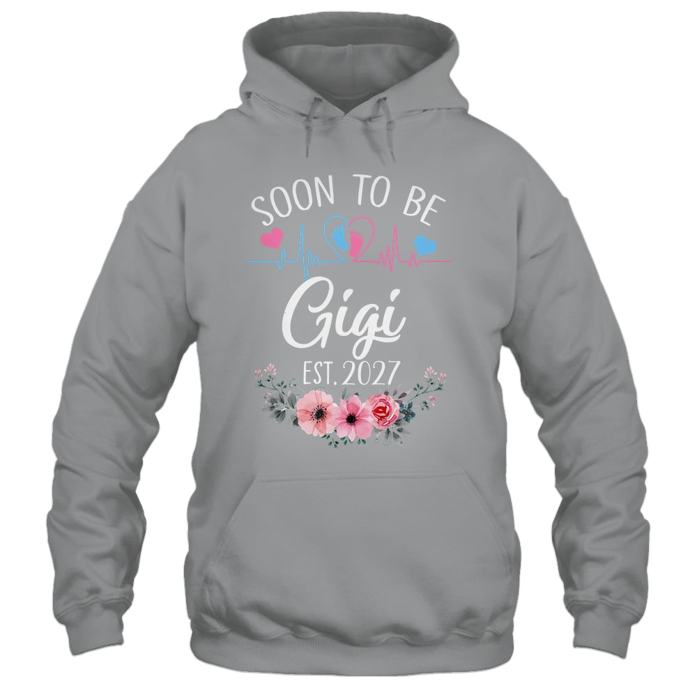 Soon To Be Gigi 2027 First Time Pregnancy Announcement Shirt & Tank Top | teecentury