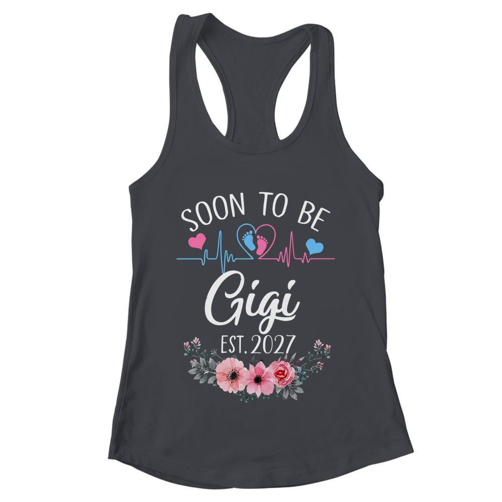 Soon To Be Gigi 2027 First Time Pregnancy Announcement Shirt & Tank Top | teecentury