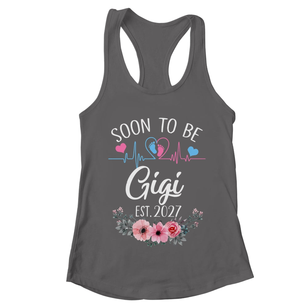 Soon To Be Gigi 2027 First Time Pregnancy Announcement Shirt & Tank Top | teecentury