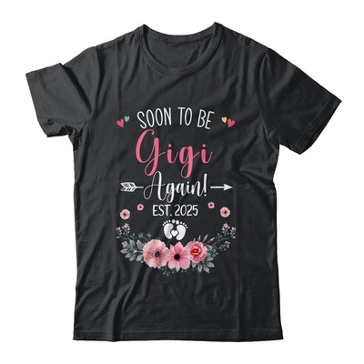 Soon To Be Gigi Again Est 2025 Mothers Day Shirt & Tank Top | teecentury
