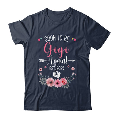 Soon To Be Gigi Again Est 2025 Mothers Day Shirt & Tank Top | teecentury