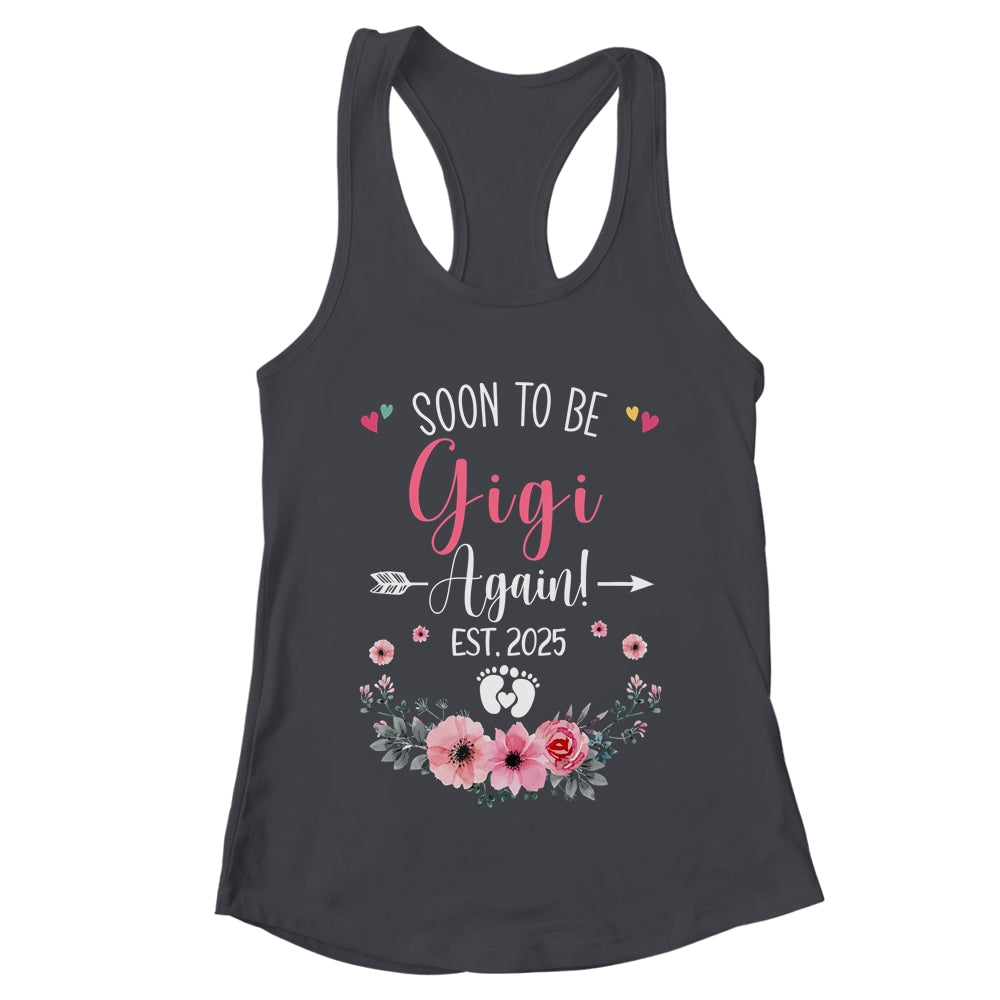 Soon To Be Gigi Again Est 2025 Mothers Day Shirt & Tank Top | teecentury