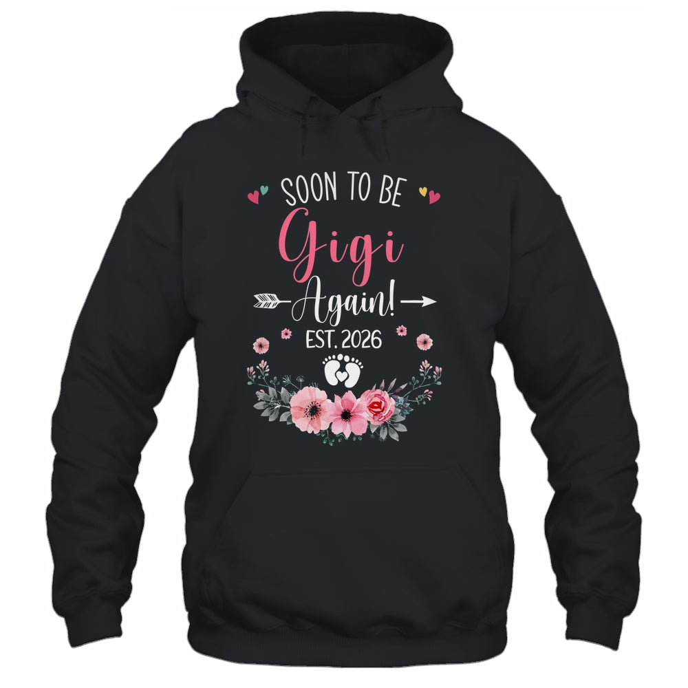 Soon To Be Gigi Again Est 2026 Mothers Day Shirt & Tank Top | teecentury