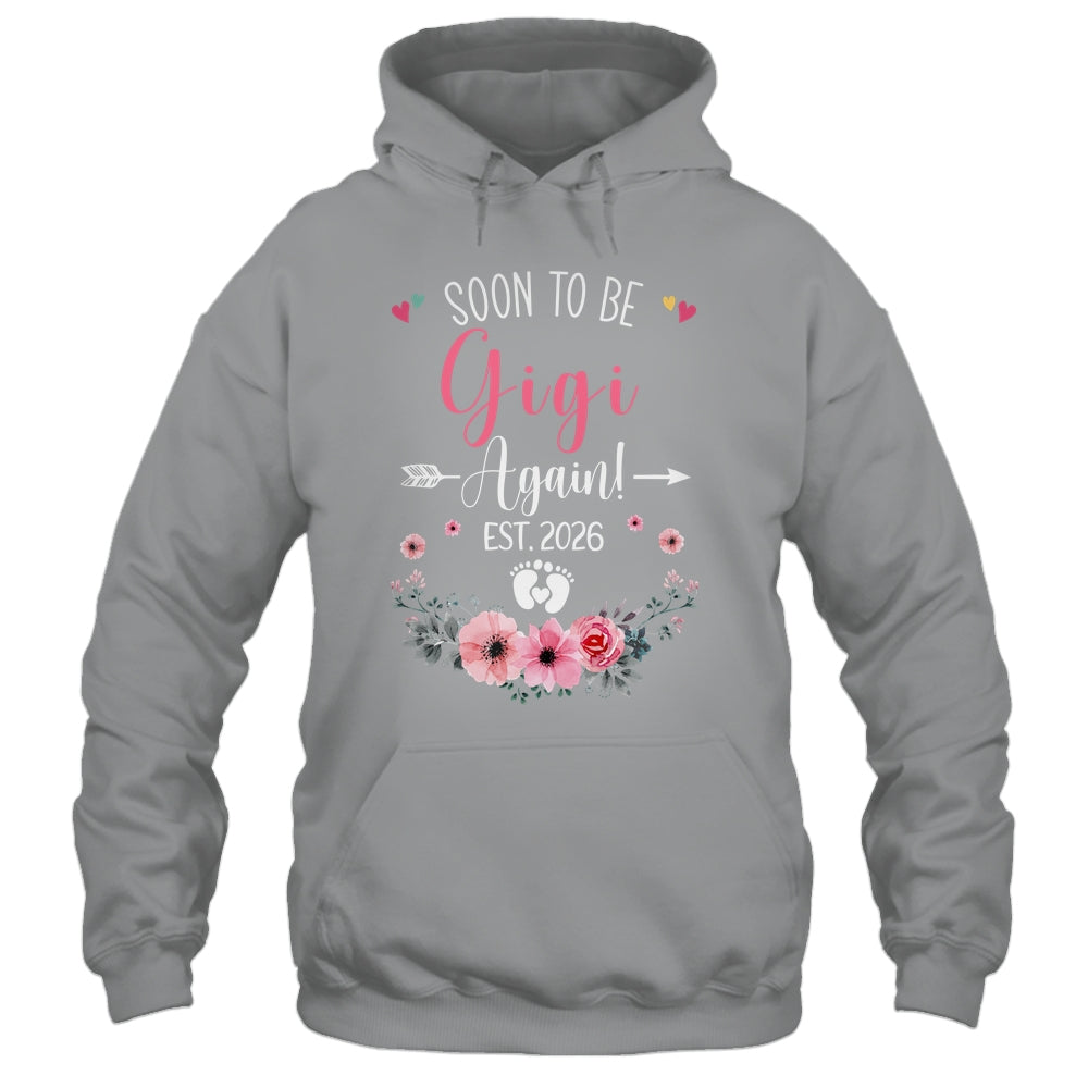 Soon To Be Gigi Again Est 2026 Mothers Day Shirt & Tank Top | teecentury