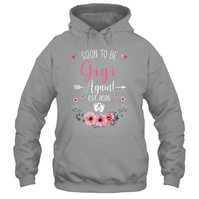 Soon To Be Gigi Again Est 2026 Mothers Day Shirt & Tank Top | teecentury