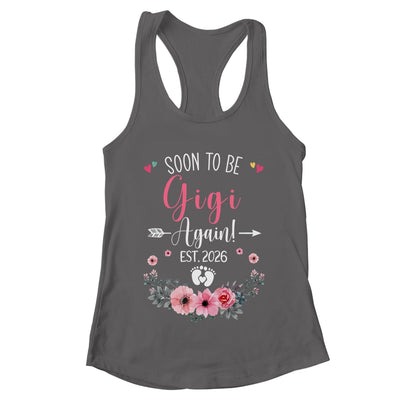 Soon To Be Gigi Again Est 2026 Mothers Day Shirt & Tank Top | teecentury