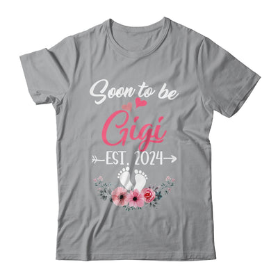 Soon To Be Gigi Est 2024 Mothers Day First Time Gigi Shirt & Tank Top | teecentury