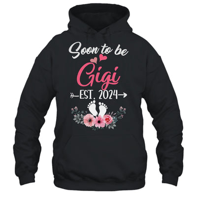 Soon To Be Gigi Est 2024 Mothers Day First Time Gigi Shirt & Tank Top | teecentury