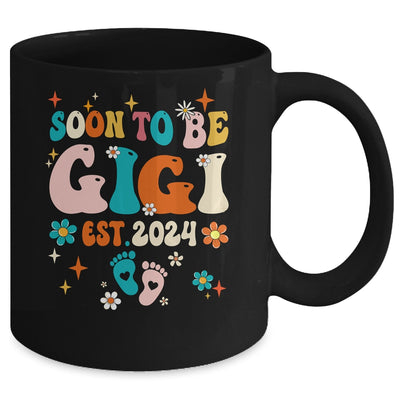 Soon To Be Gigi Est 2024 Pregnancy Announcement Groovy Mug | teecentury