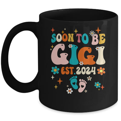 Soon To Be Gigi Est 2024 Pregnancy Announcement Groovy Mug | teecentury