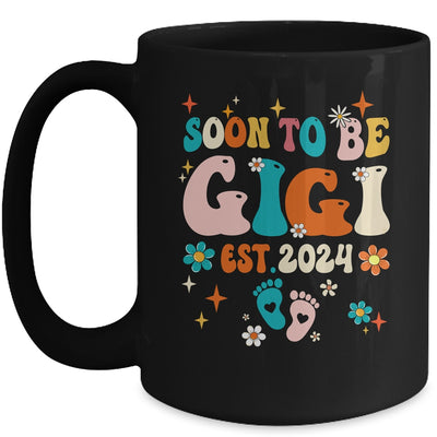 Soon To Be Gigi Est 2024 Pregnancy Announcement Groovy Mug | teecentury