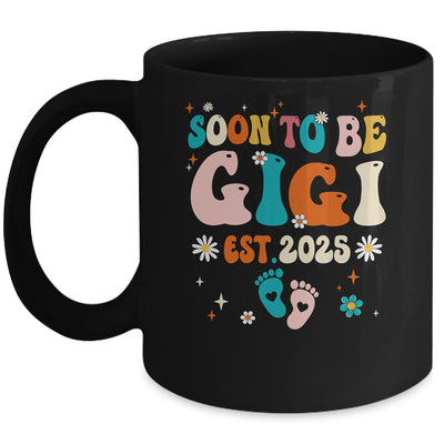 Soon To Be Gigi Est 2025 Pregnancy Announcement Groovy Mug | teecentury