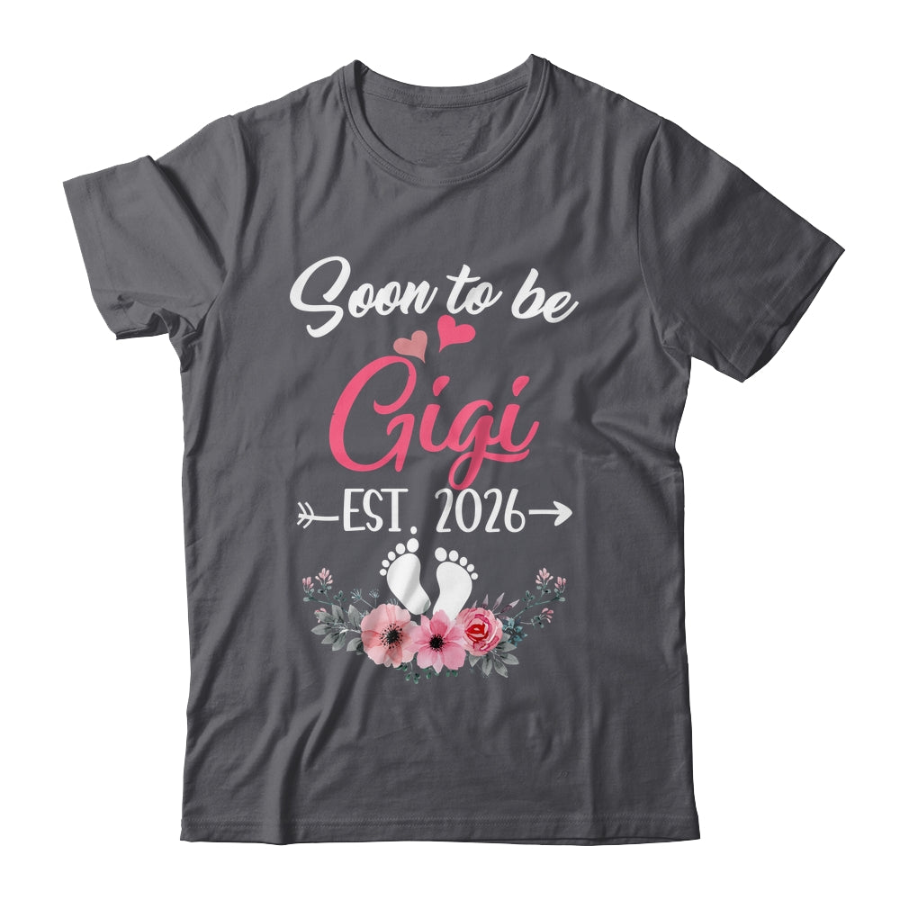 Soon To Be Gigi Est 2026 Mothers Day First Time Gigi Shirt & Tank Top | teecentury