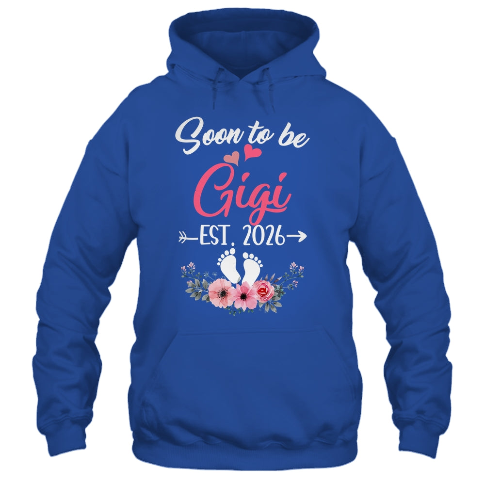 Soon To Be Gigi Est 2026 Mothers Day First Time Gigi Shirt & Tank Top | teecentury