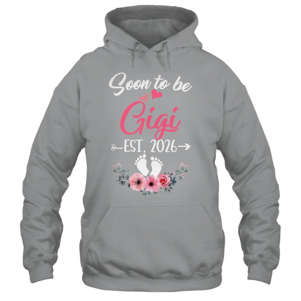 Soon To Be Gigi Est 2026 Mothers Day First Time Gigi Shirt & Tank Top | teecentury