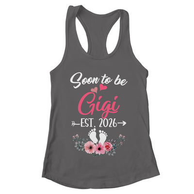 Soon To Be Gigi Est 2026 Mothers Day First Time Gigi Shirt & Tank Top | teecentury