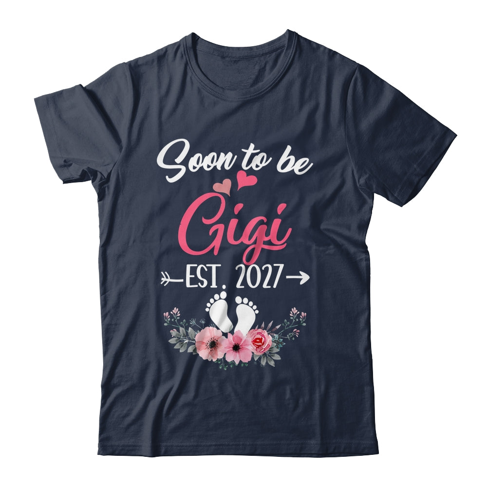Soon To Be Gigi Est 2027 Mothers Day First Time Gigi Shirt & Tank Top | teecentury