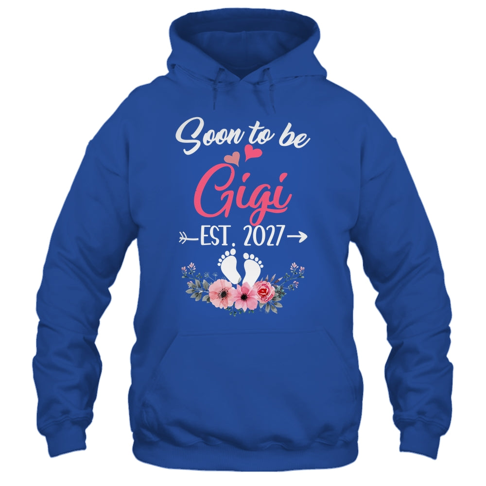 Soon To Be Gigi Est 2027 Mothers Day First Time Gigi Shirt & Tank Top | teecentury