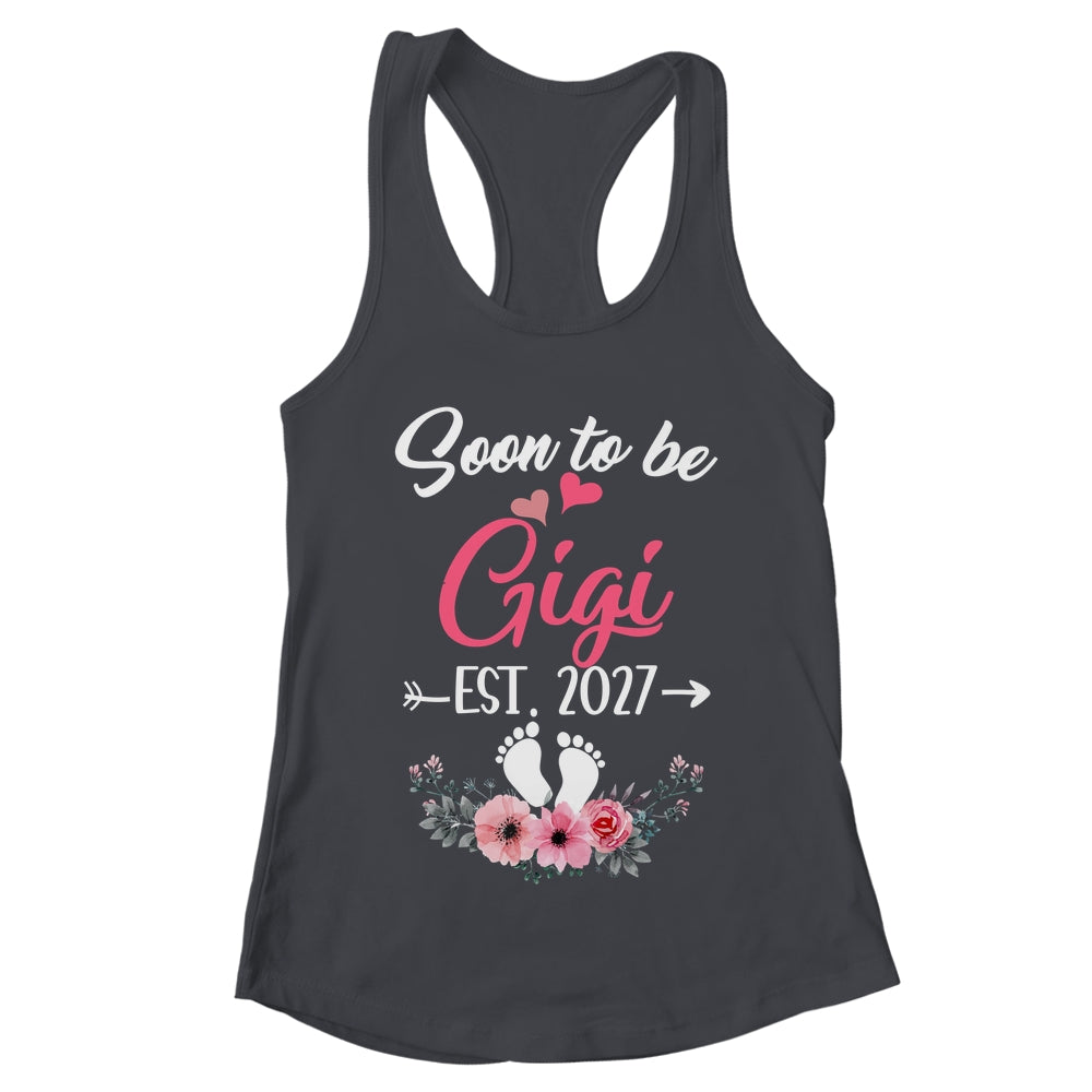 Soon To Be Gigi Est 2027 Mothers Day First Time Gigi Shirt & Tank Top | teecentury